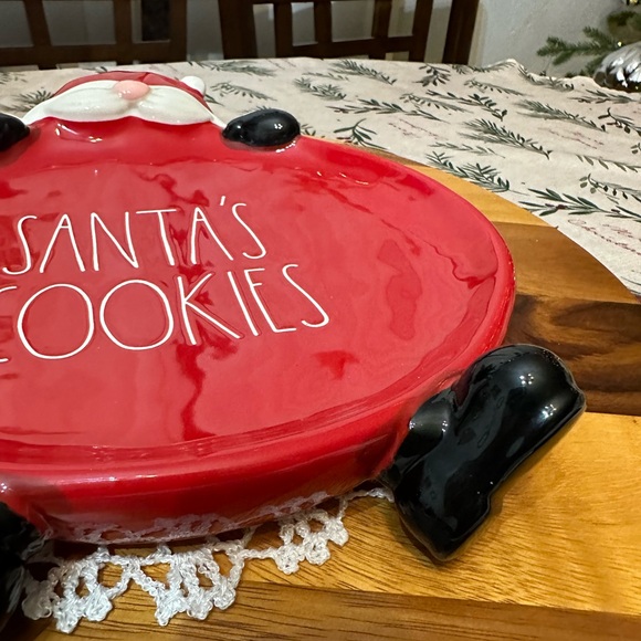 🛑SOLD‼️ceramic “SANTA’S COOKIES” plate - Picture 4 of 7
